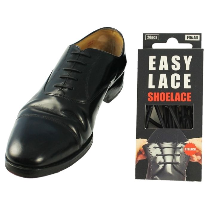 Easy Lace No Tie Stretch Shoelaces, School Formal Work Shoes
